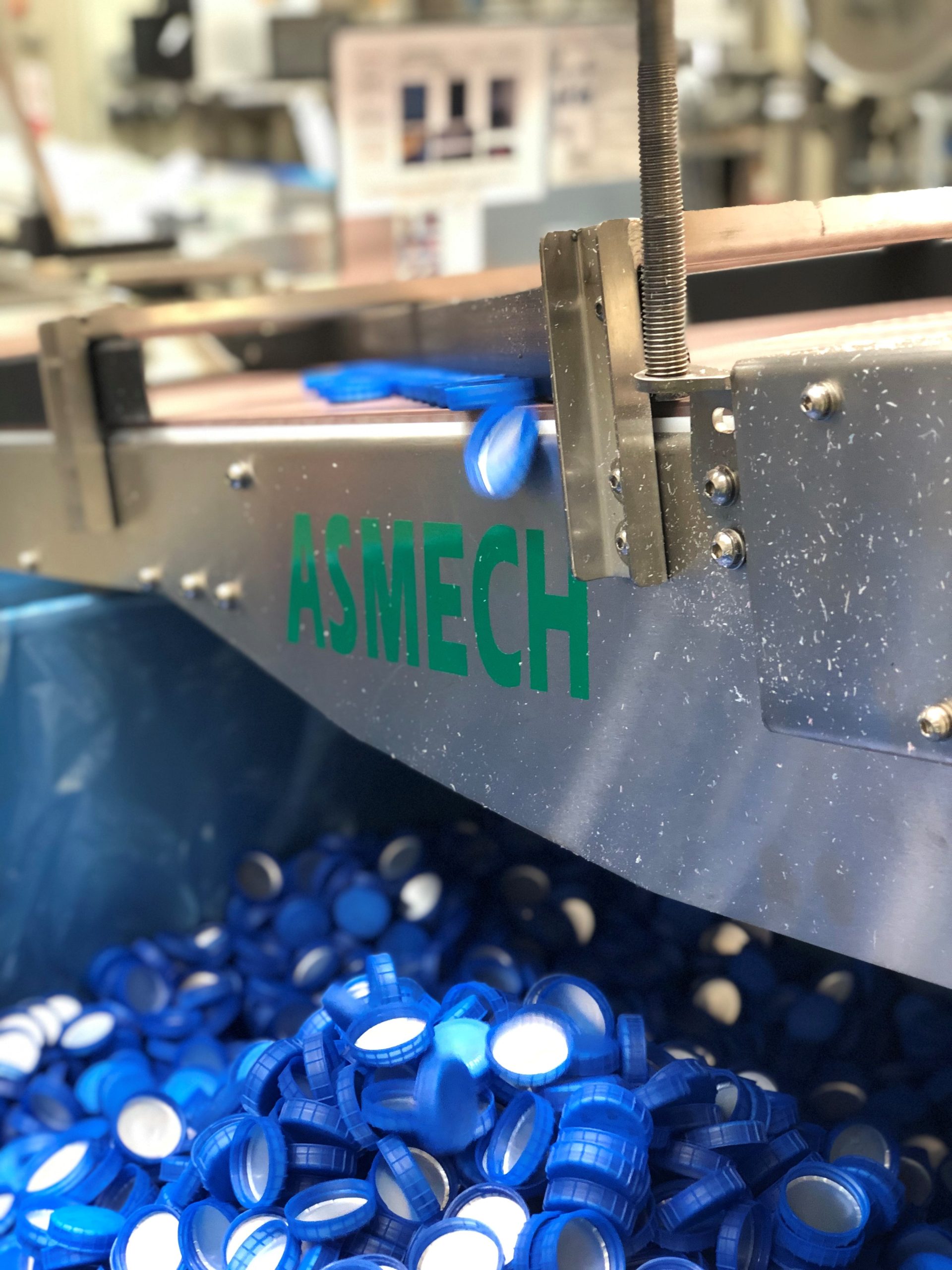 Cap Conveyor Project for Plastic Manufacturer - Asmech